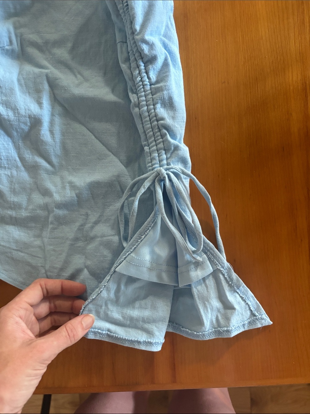 Light Blue One-Shoulder Top - Picture 3 of 5